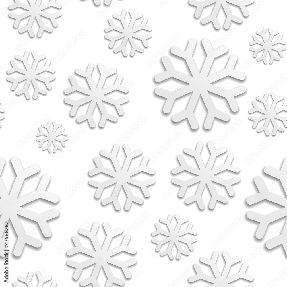 Seamless pattern with snowflakes