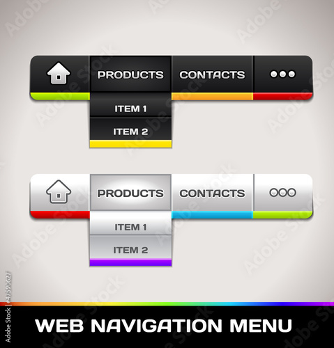 Web Navigation Menu
