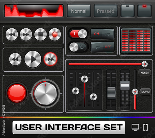 Vector Media User Interface For Web And Mobile