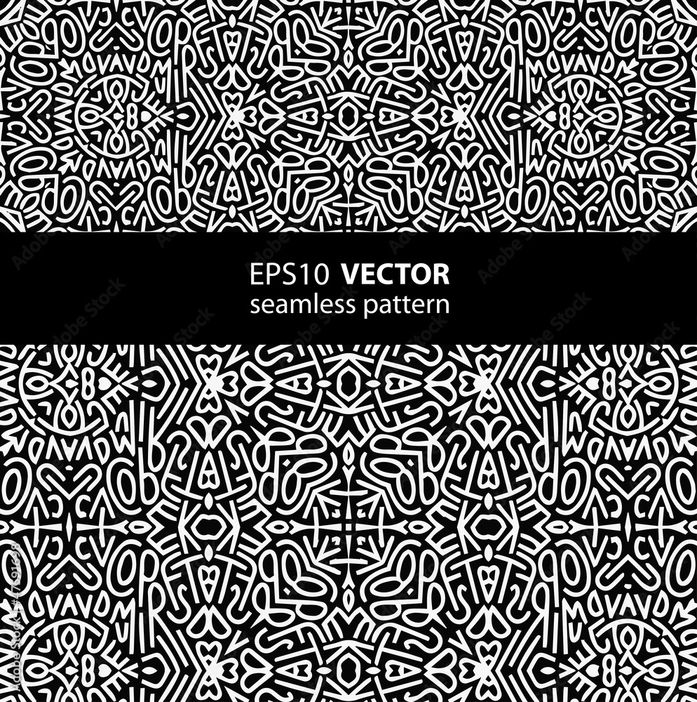 Fototapeta premium black-white pattern_1