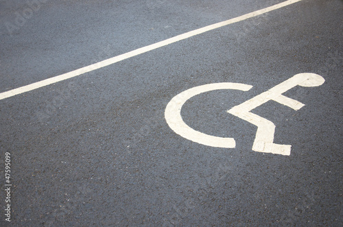 disabled car parking space