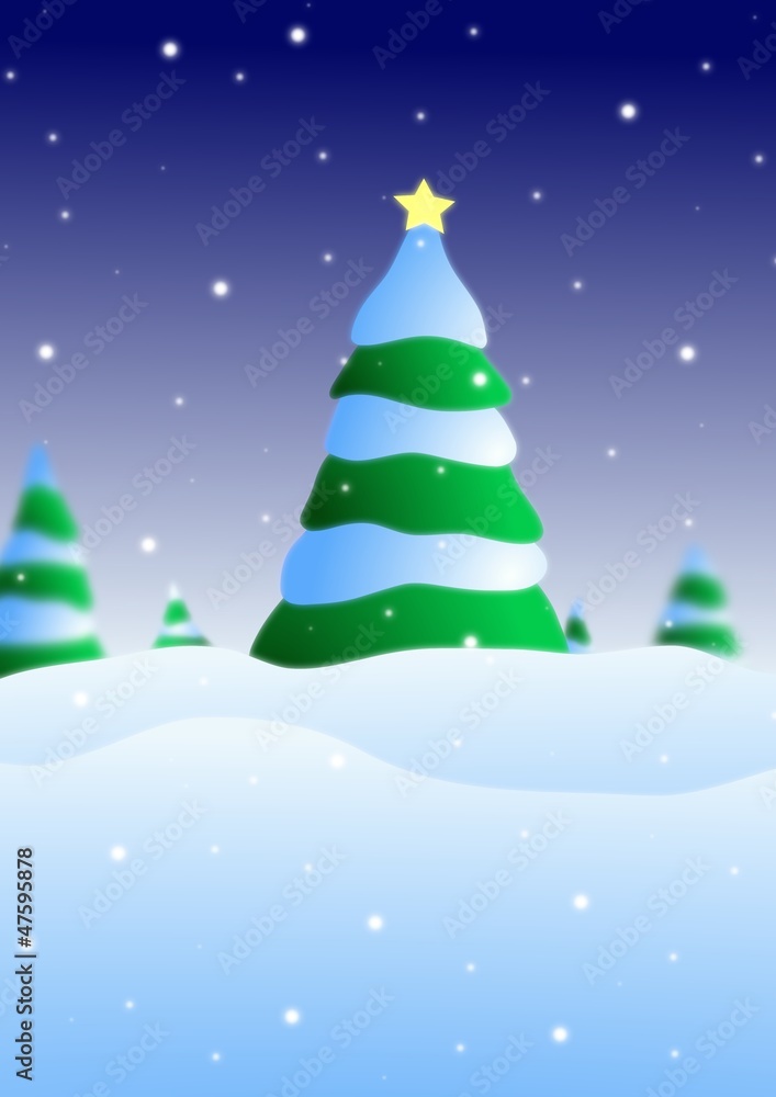 Christmas Tree scene