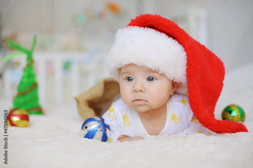 Portrait of Santa Claus Baby Portrait of Santa Claus Baby