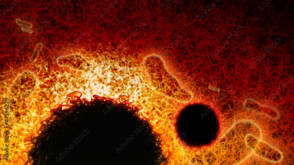 Fototapeta premium Abstract virus