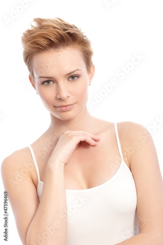 Portrait of beautiful young woman