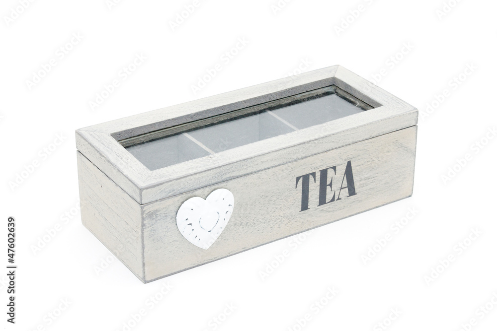Fototapeta premium white teabox isolated