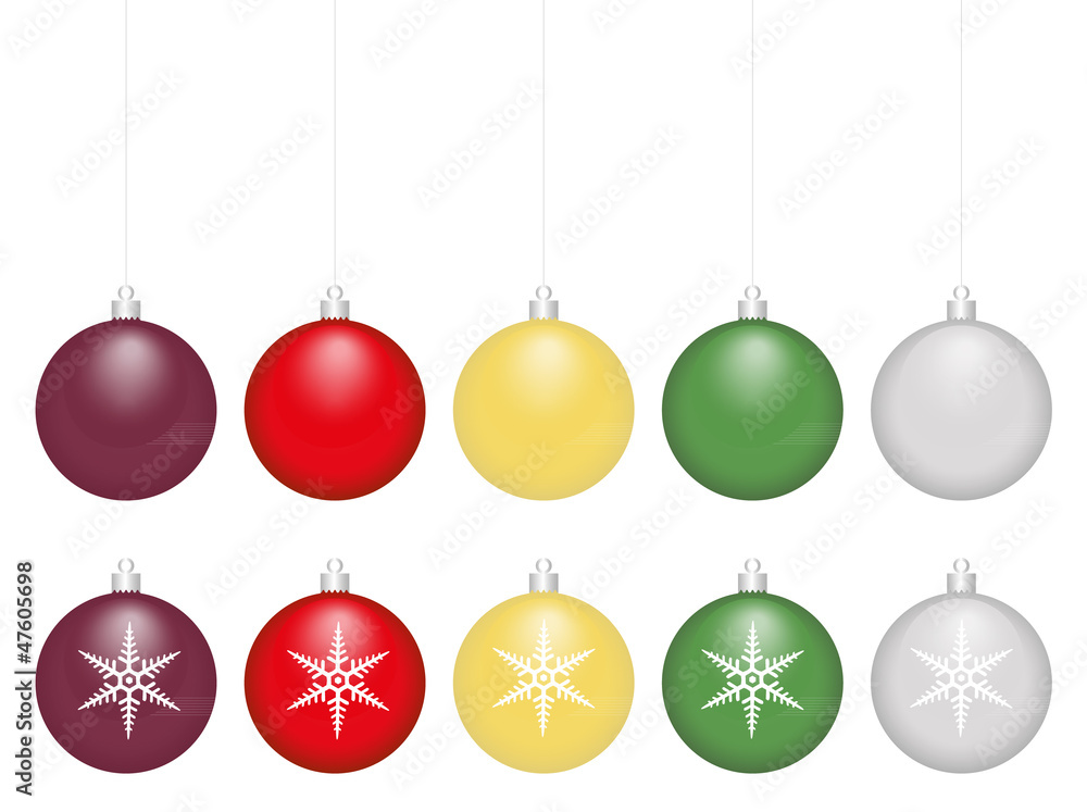 Christbaumkugeln, Set Christbaumkugeln, Set