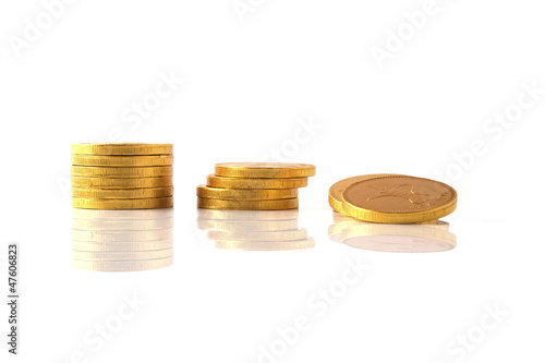 copecks are isolated on a white background