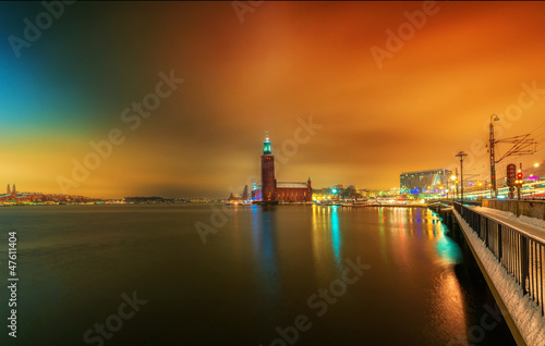 Vivid night view of the Cit...