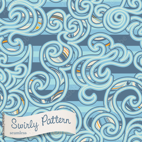 abstract swirly seamless background