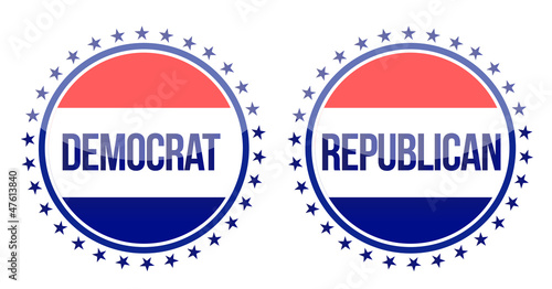 democrat and republican seals photo