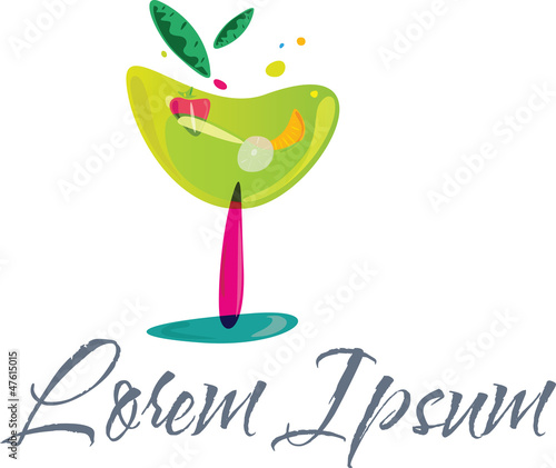 Colorful Cocktail Emblem
