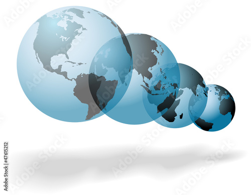 Many worlds of planet Earth overlap