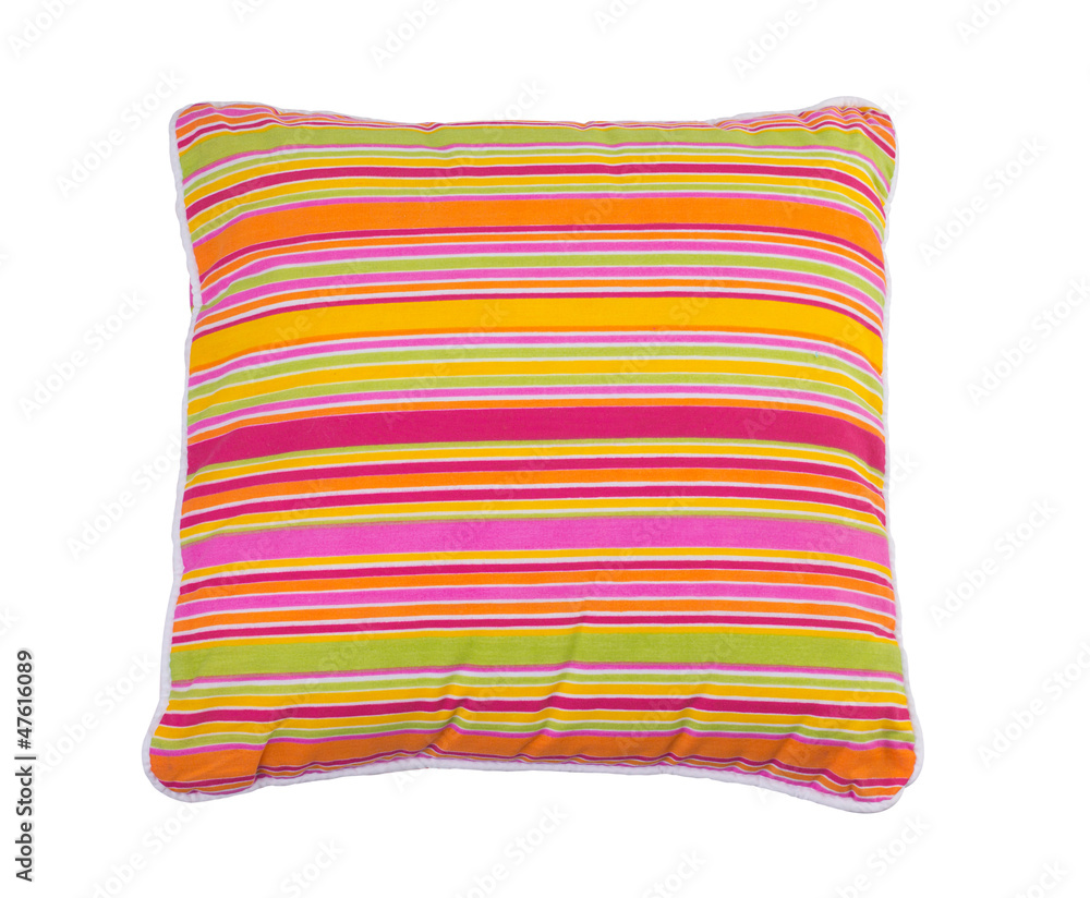 Colorful stripes pillow the living room accessory