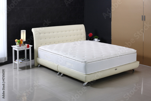 Nice mattress and bed set, built for photography in studio