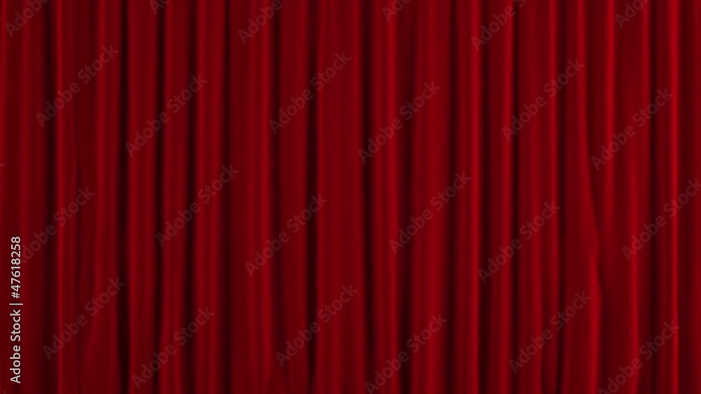 Red curtain. Red curtain.
