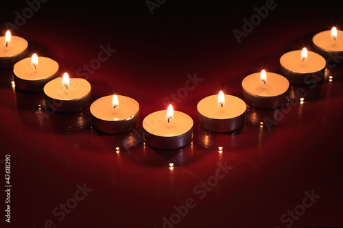 Wallpaper Mural Candles On Dark Torontodigital.ca