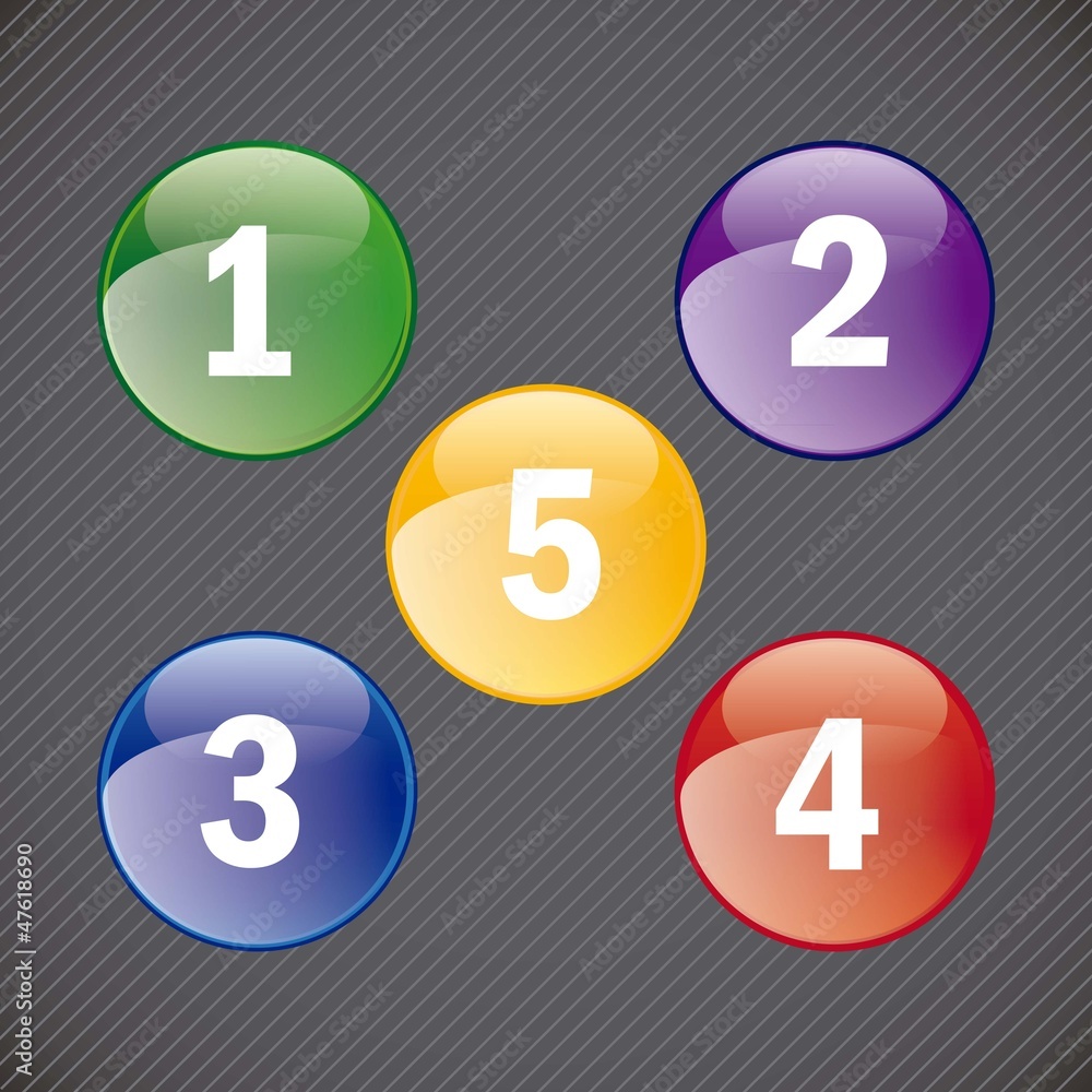 Numbers Icons Numbers Icons