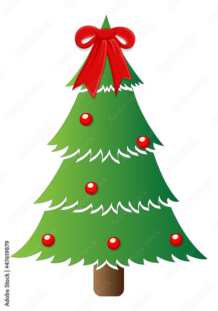 Classic Tree - Christmas Vector Illustration Classic Tree - Christmas Vector Illustration