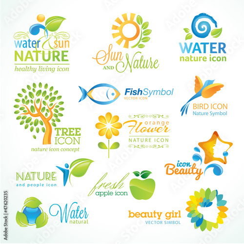 Set of nature icons