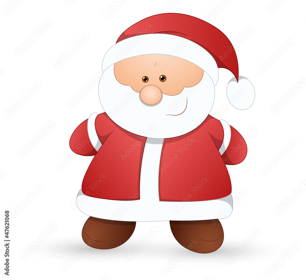 Very Cute Santa - Christmas Vector Illustration Very Cute Santa - Christmas Vector Illustration