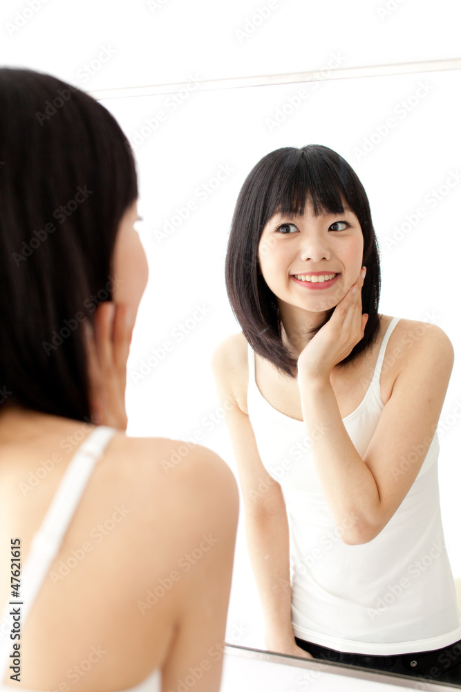 attractive asian woman skin care image attractive asian woman skin care image