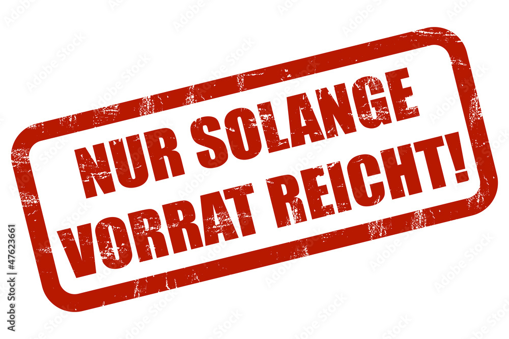 Solang Der Vorrat Reicht