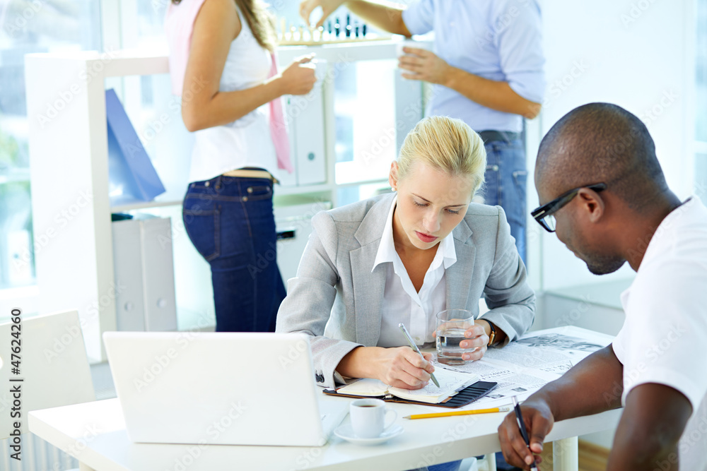 Fototapeta premium Planning work