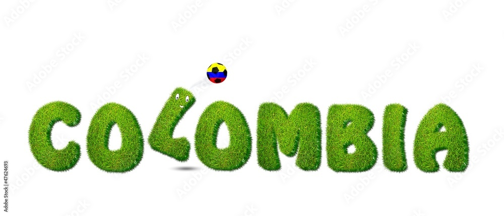 Fototapeta premium Colombia soccer.