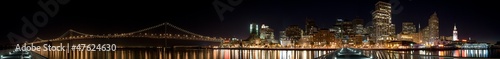 San Francisco panoramic cityscape at night : Panorama