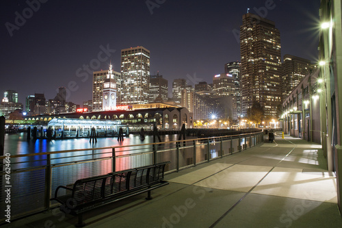 San Francisco cityscape at night