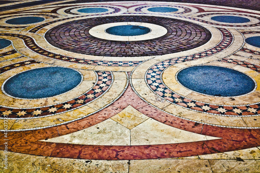 Decorative mosaic, Saint Stephen's Basilica, Budapest, Hungary