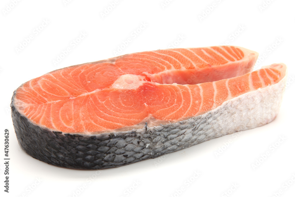 salmon isolated on white background salmon isolated on white background