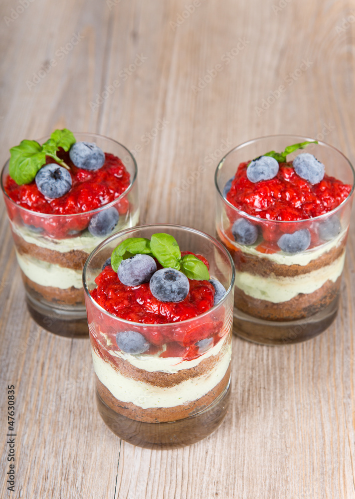 Sweet dessert tiramisu with strawberry Sweet dessert tiramisu with strawberry