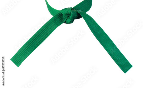 Tied Karate Green Belt