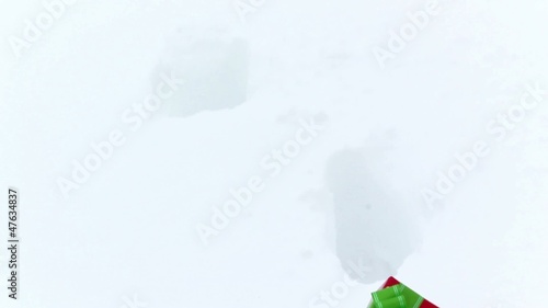 gifts in the snow,present  in the snow, photo