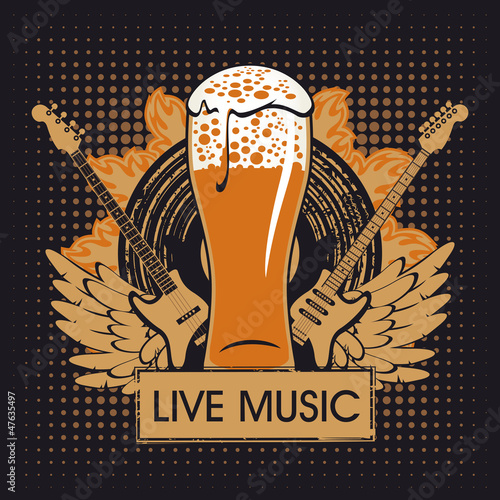 banner for the pub with live music