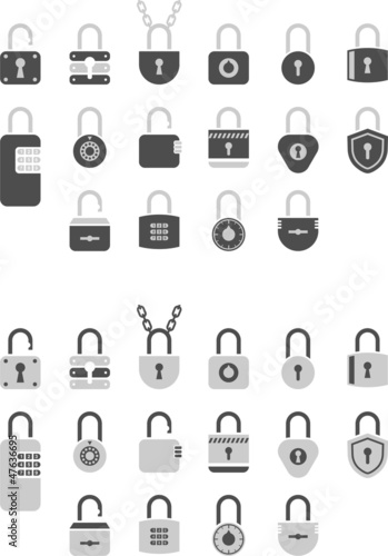 Padlock icons