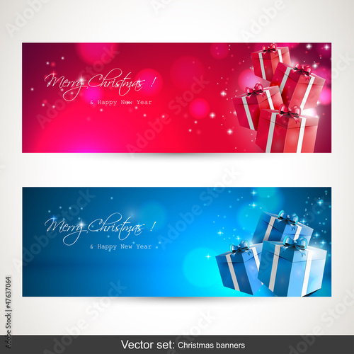 Christmas banners - vector set