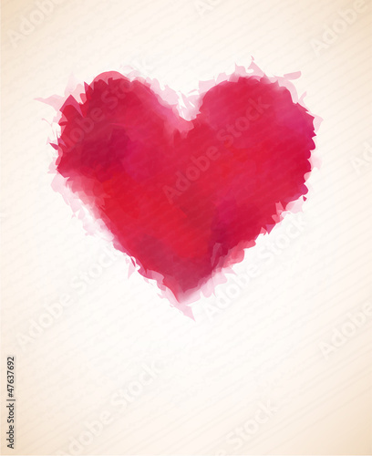Watercolor heart.