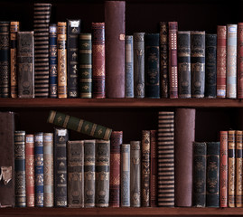 Fototapete Bibliothek antikes bücherregal.  © RPL-Studio