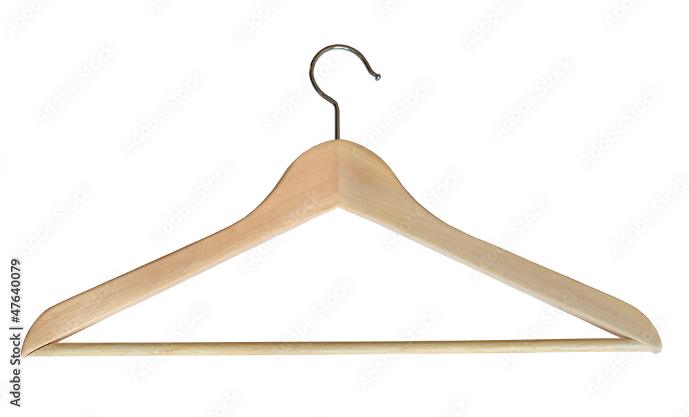 wooden coat hanger