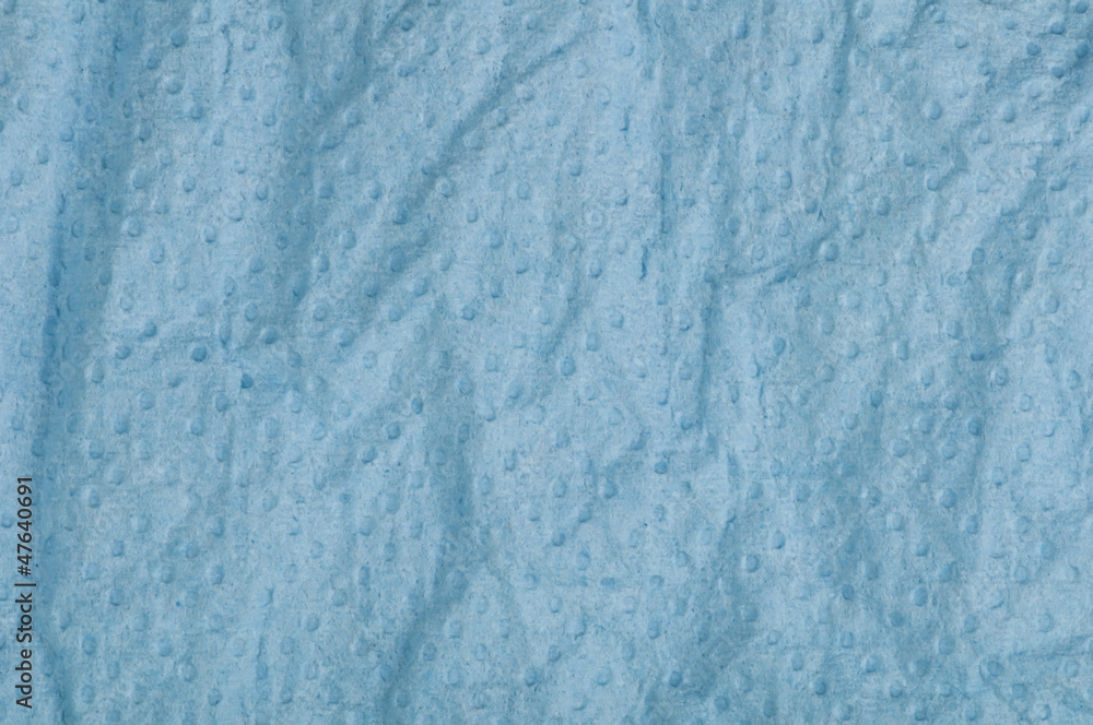 Obraz premium Crumpled blue paper