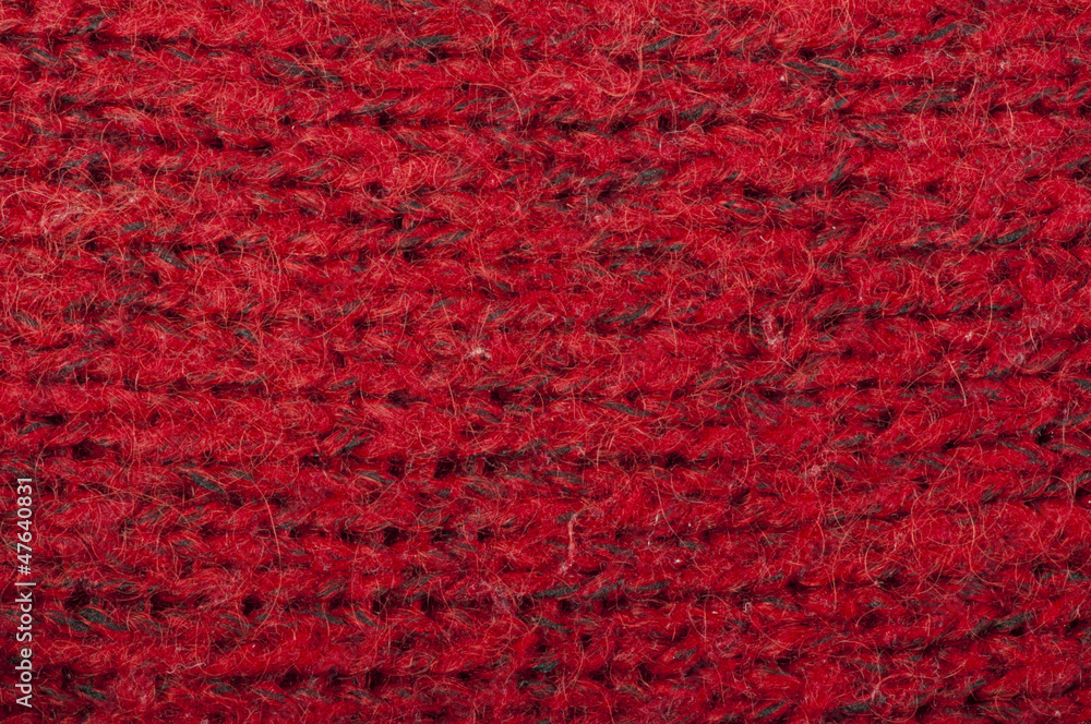 Handmade knit red background Handmade knit red background