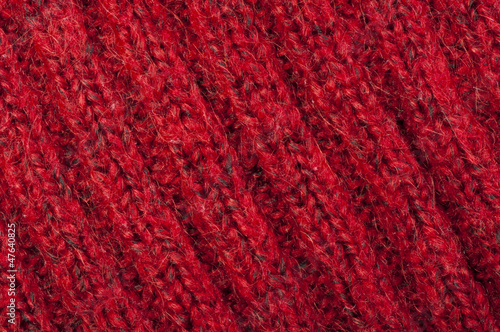 Handmade knit red background
