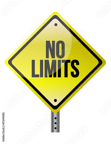 Принти на полотні no limit sign concept