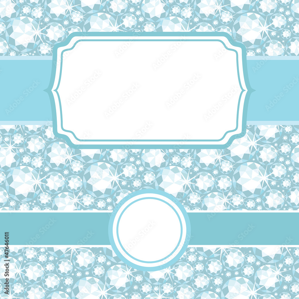 Vector set of frames on shiny diamonds seamless pattern Vector set of frames on shiny diamonds seamless pattern
