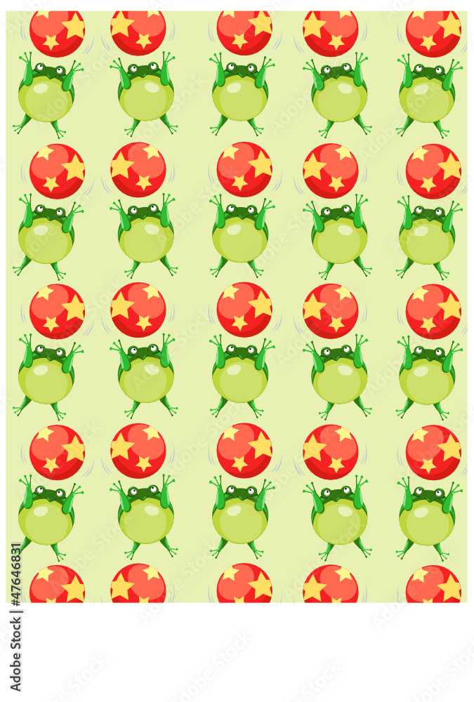 wallpaper frog with colorful ball wallpaper frog with colorful ball