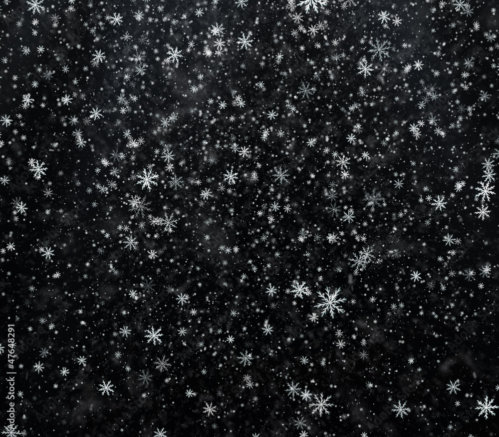 Falling snowflakes, snow background Falling snowflakes, snow background