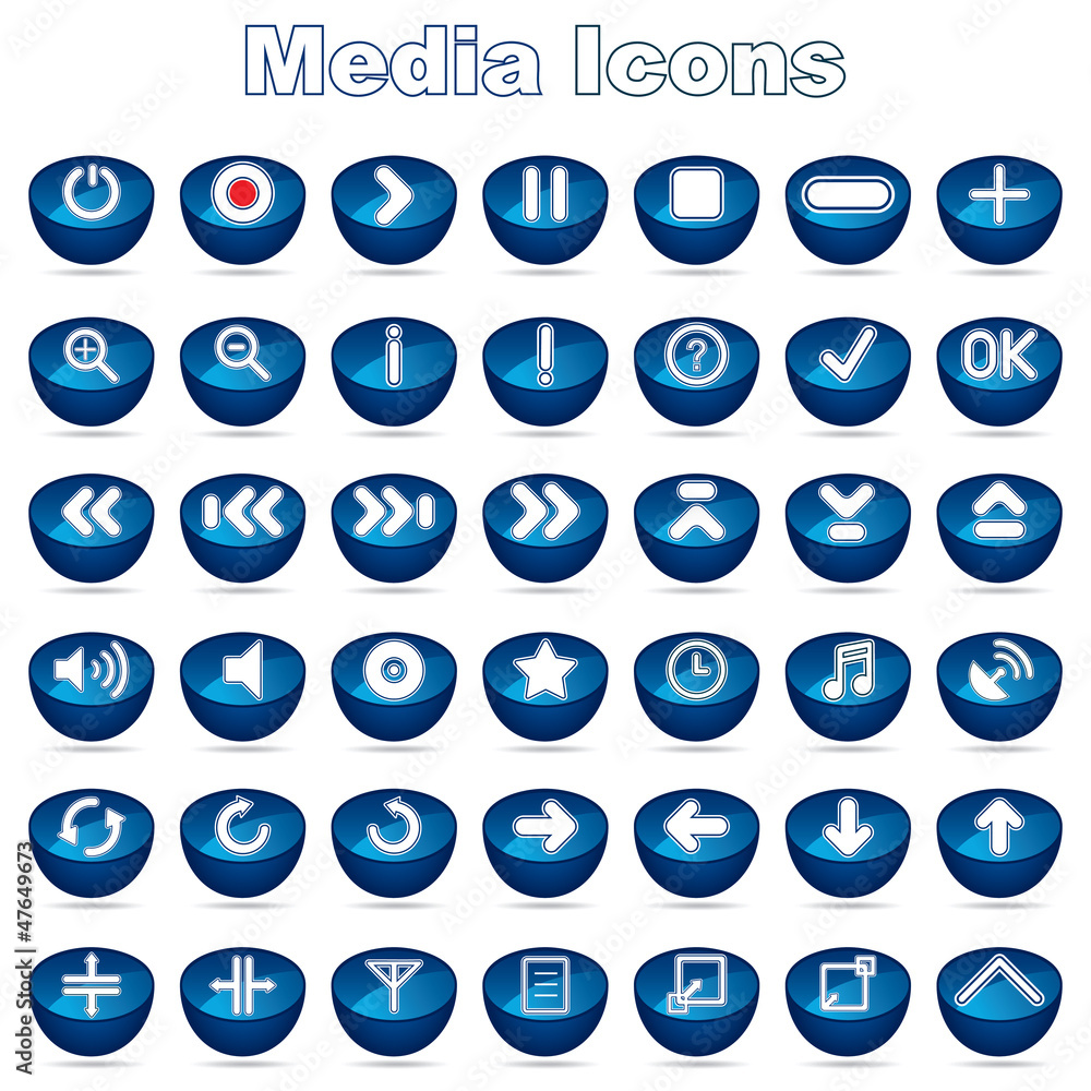 Set of Media/Music Icons Set of Media/Music Icons